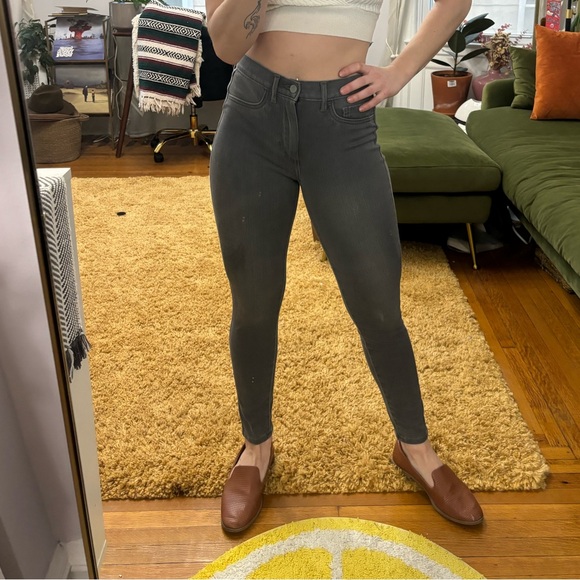 Banana Republic High Rise Skinny Gray Sz 4 27 Super Stretch Legging Jeans - Picture 7 of 9